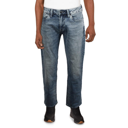 Buffalo David Bitton Mens Six Denim Cotton Straight Leg Jeans